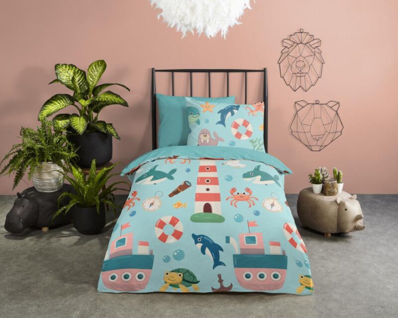 Sailor overtrek van Pure, 140 x 220 cm, kussensloop 60 x 70 cm