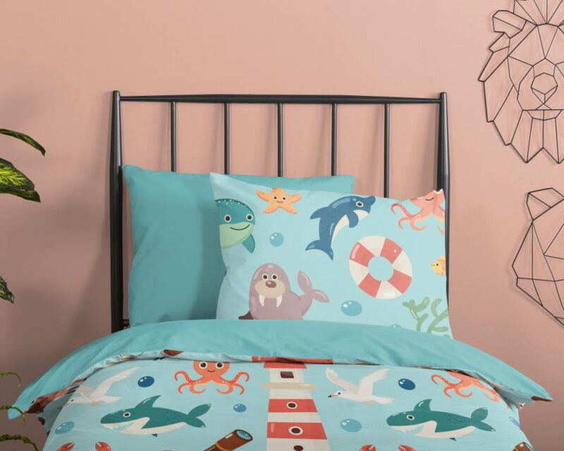 100% Polyester dekbedset Sailor van Pure in 140 x 220 cm