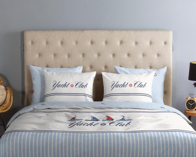 Beddengoed Yachtclub 140 x 220 cm van Good Morning, Blauw