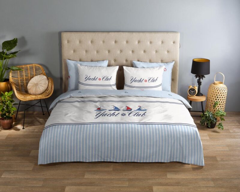100% katoen dekbedset Yachtclub van Good Morning in 140 x 220 cm