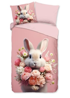 Pure dekbedovertrek Cathy - Roze - 140 x 220 cm - 100% Polyester