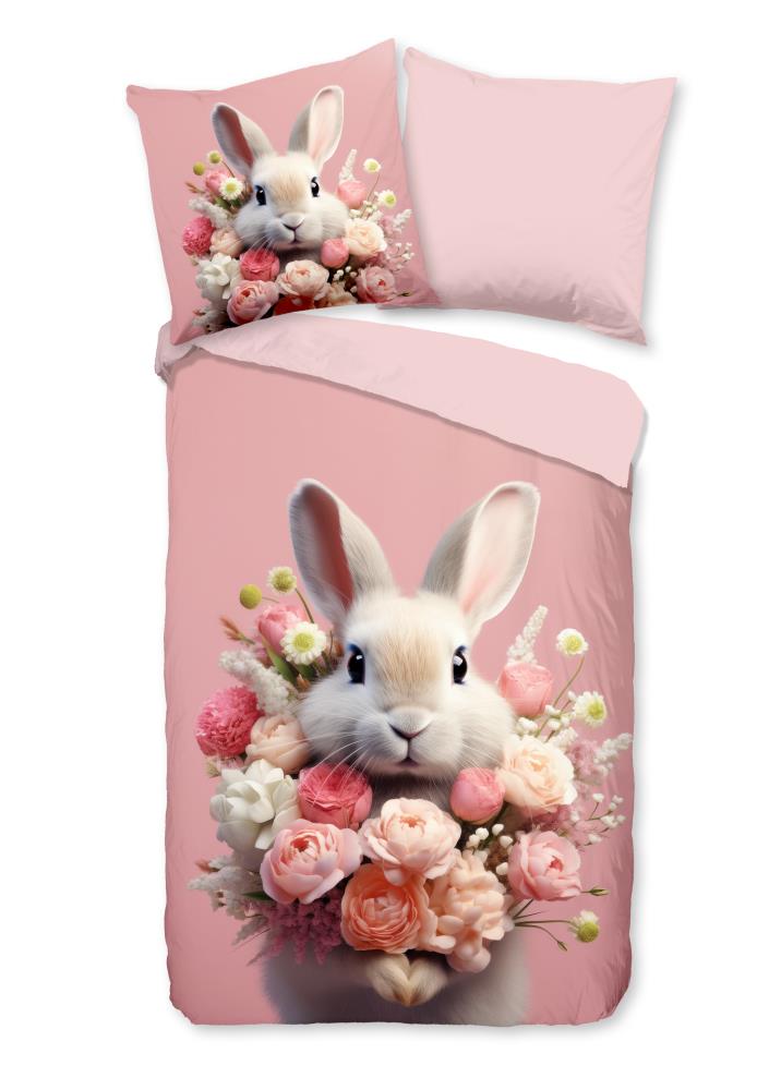 Pure dekbedovertrek Cathy - Roze - 135 x 200 cm - 100% Polyester