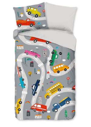 Pure dekbedovertrek Voyage - Grijs - 140 x 220 cm - 100% Polyester