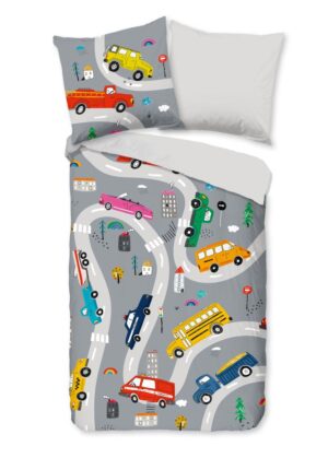 Pure dekbedovertrek Voyage - Grijs - 135 x 200 cm - 100% Polyester