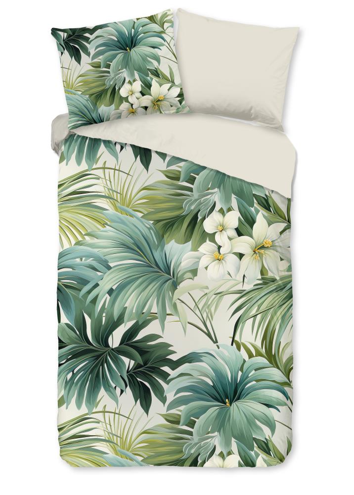 Pure dekbedovertrek Virna - Groen - 140 x 220 cm - 100% Polyester