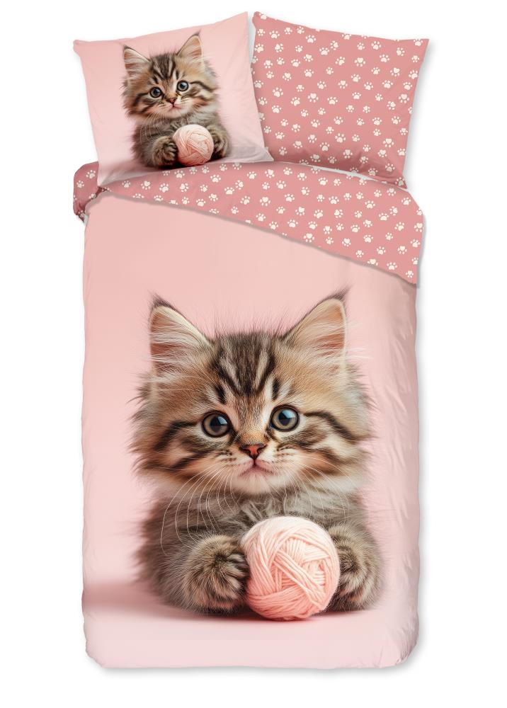 Chat overtrek van Good Morning, 135 x 200 cm, kussensloop 80 x 80 cm