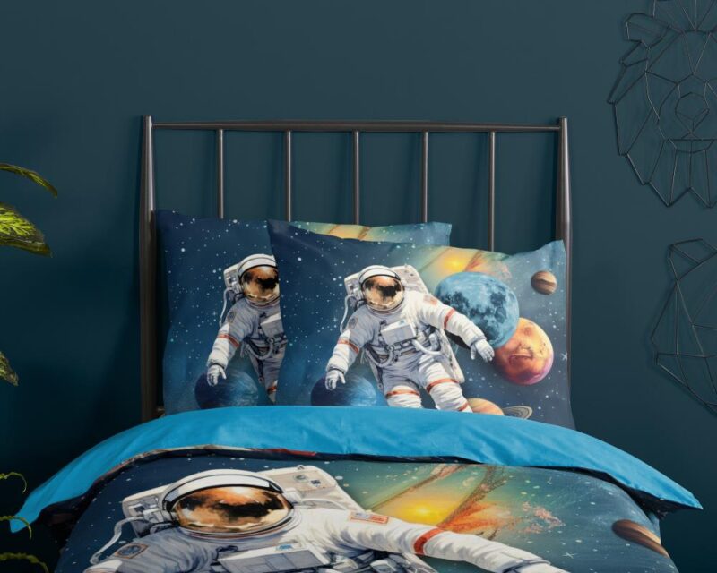 Beddengoed Saros 140 x 220 cm van Pure, Blauw