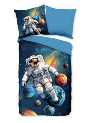 Pure dekbedovertrek Saros - Blauw - 135 x 200 cm - 100% Polyester