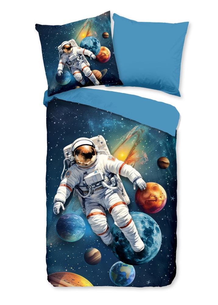 Pure dekbedovertrek Saros - Blauw - 135 x 200 cm - 100% Polyester