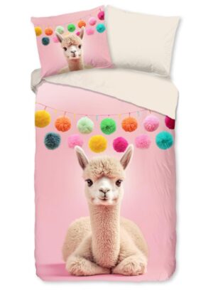 Pure dekbedovertrek Relaxing - Roze - 140 x 220 cm - 100% Polyester
