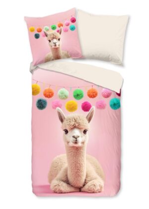 Pure dekbedovertrek Relaxing - Roze - 135 x 200 cm - 100% Polyester