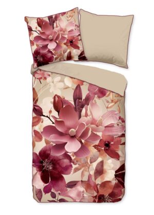Descanso dekbedovertrek Chaja - Bruin - 200 x 200 cm - 100% katoen