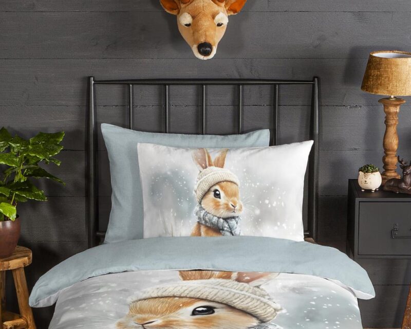 Beddengoed Idun 140 x 200 cm van Good Morning, Grijs