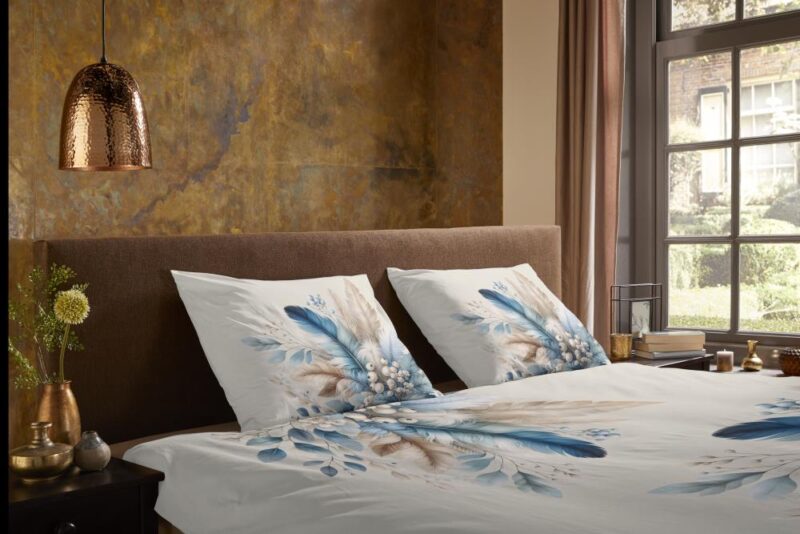 Beddengoed Alva 140 x 220 cm van Pure, Blauw