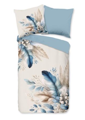Pure dekbedovertrek Alva - Blauw - 135 x 200 cm - 100% Polyester