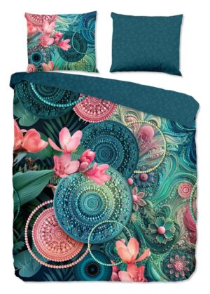 HIP dekbedovertrek Zarha - Blauw - 200 x 220 cm - 100% katoen