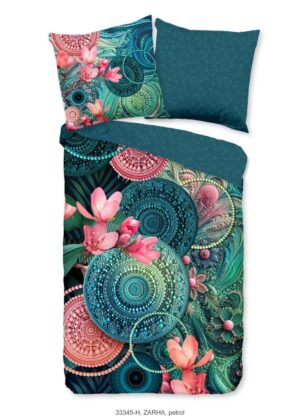 HIP dekbedovertrek Zarha - Blauw - 155 x 220 cm - 100% katoen