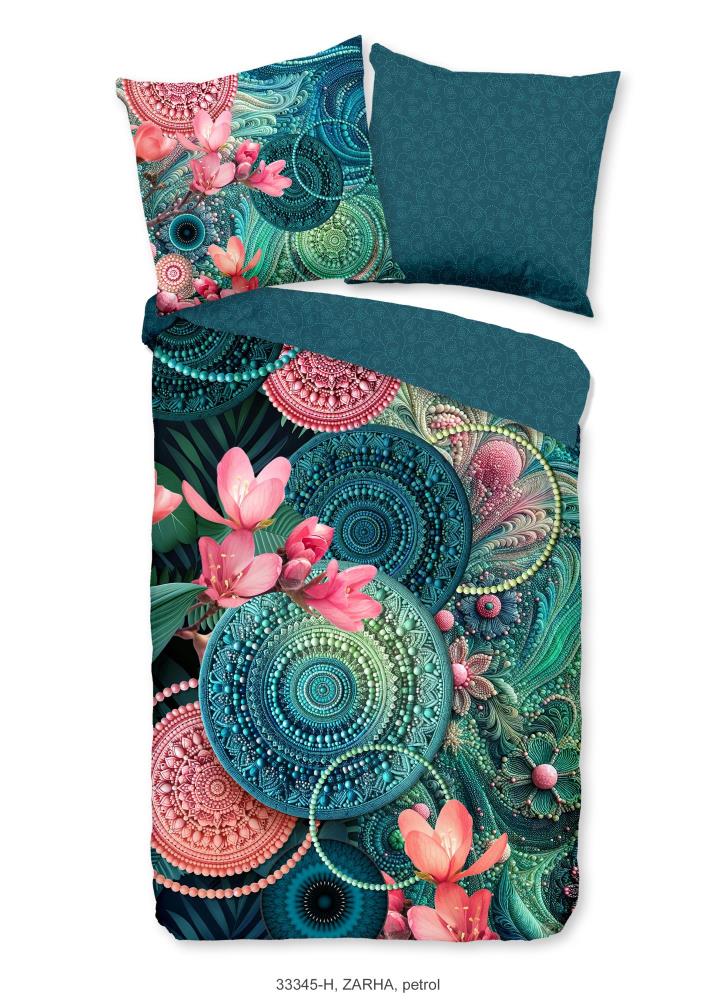 HIP dekbedovertrek Zarha - Blauw - 155 x 220 cm - 100% katoen