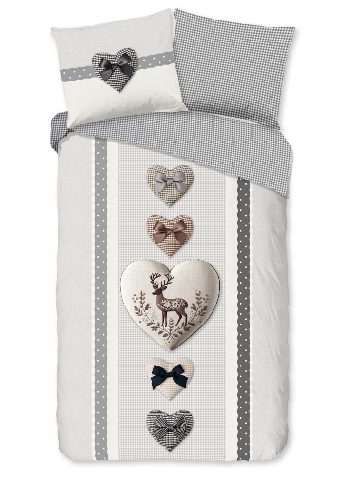 Bernet overtrek van Good Morning, 140 x 220 cm, kussensloop 60 x 70 cm