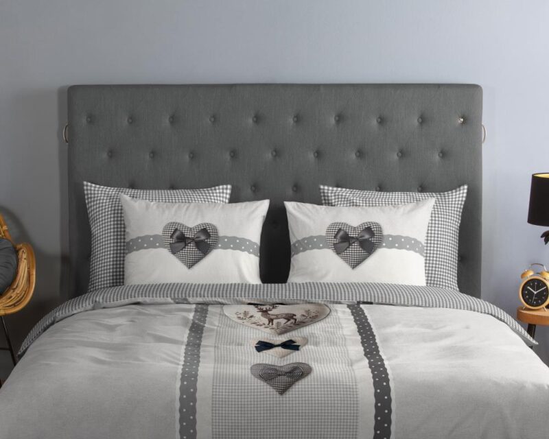 Beddengoed Bernet 140 x 220 cm van Good Morning, Grijs