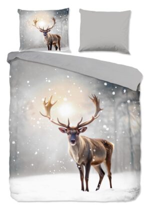 Pure dekbedovertrek Jeppe - Grijs - 240 x 220 cm - 100% Polyester