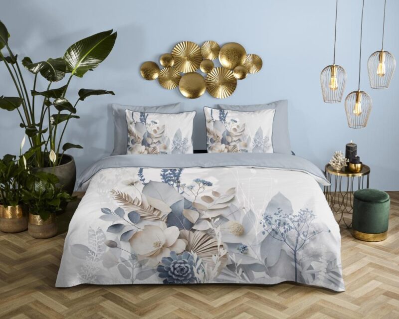 100% katoen dekbedset Junte van Descanso in 140 x 220 cm