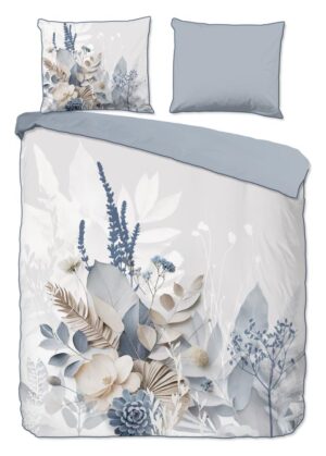 Descanso dekbedovertrek Junte - Grijs - 240 x 220 cm - 100% katoen