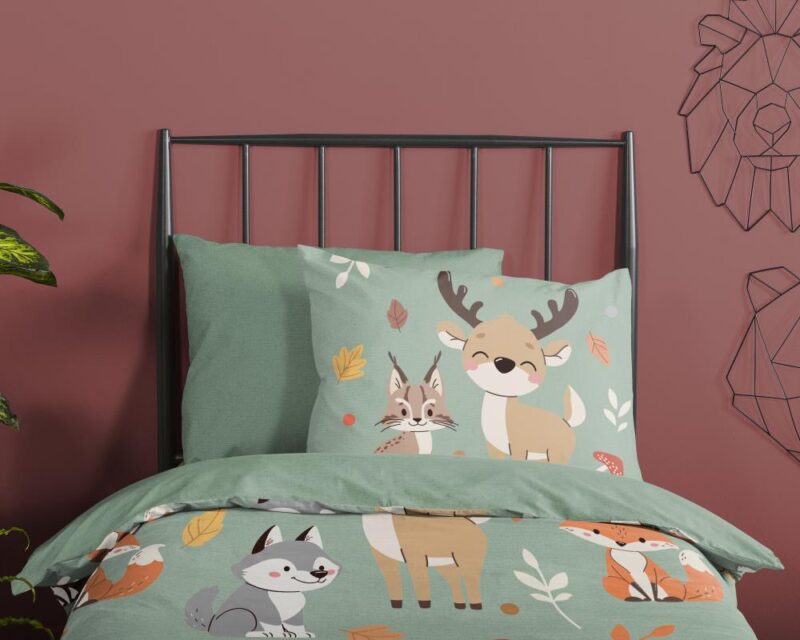 Beddengoed Ville 140 x 220 cm van Good Morning, Groen