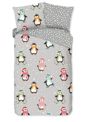 Good Morning dekbedovertrek Liam - Grijs - 140 x 220 cm - 100% katoen