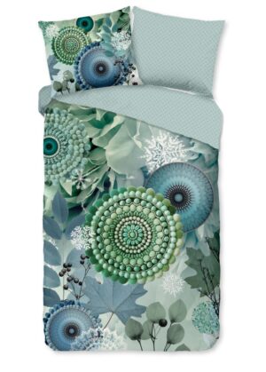 HIP dekbedovertrek Iselin - Groen - 140 x 220 cm - 100% katoen