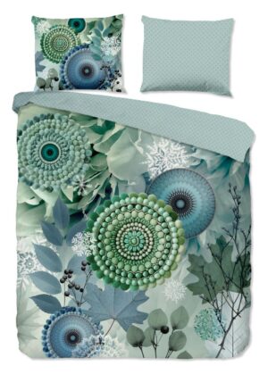 HIP dekbedovertrek Iselin - Groen - 240 x 220 cm - 100% katoen