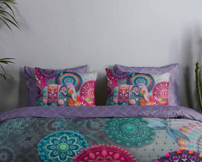 Beddengoed Abhay 140 x 220 cm van HIP, Paars
