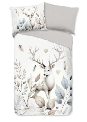 Good Morning dekbedovertrek Norda - Off-Wit - 140 x 220 cm - 100% katoen