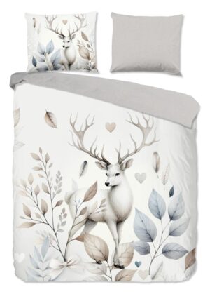 Good Morning dekbedovertrek Norda - Off-Wit - 200 x 220 cm - 100% katoen