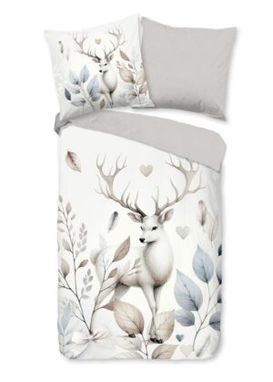 Good Morning dekbedovertrek Norda - Off-Wit - 155 x 220 cm - 100% katoen