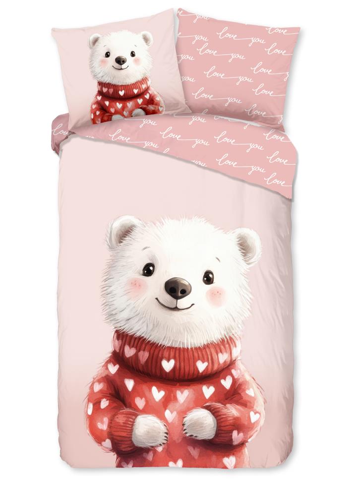 Perdy overtrek van Good Morning, 135 x 200 cm, kussensloop 80 x 80 cm