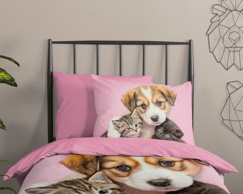 Beddengoed Amis 140 x 220 cm van Pure, Roze