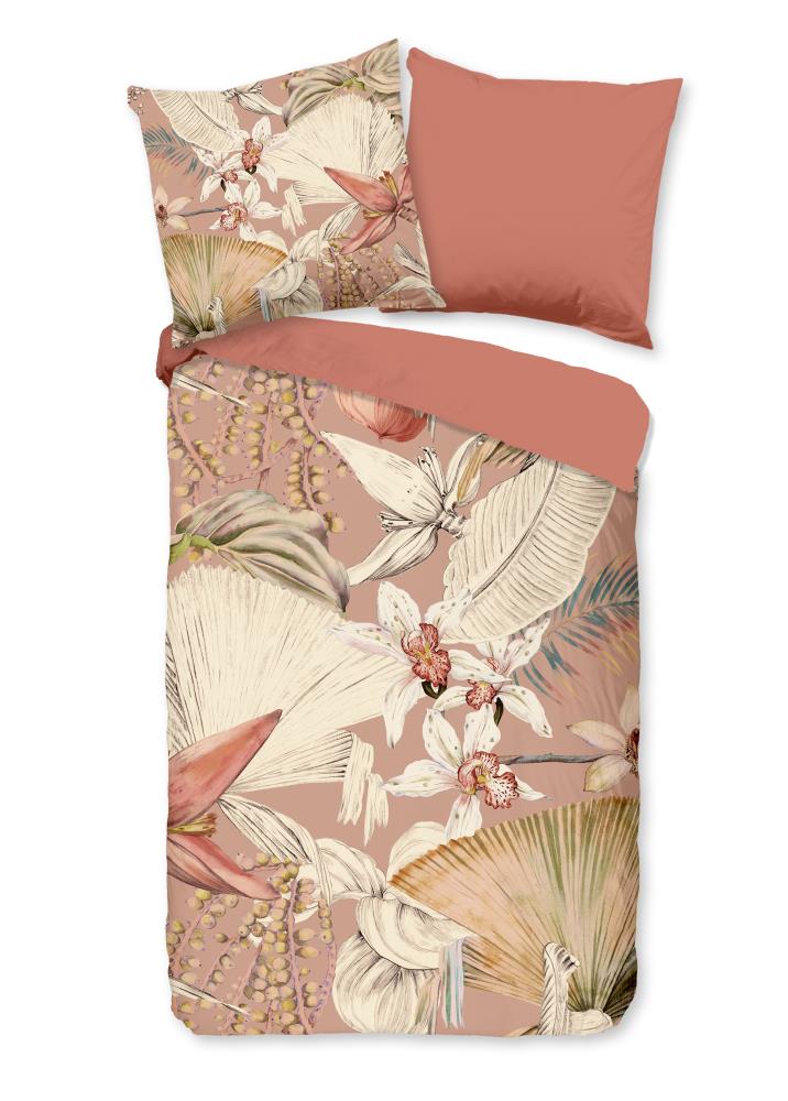 Pure dekbedovertrek Ramani - Roze - 155 x 220 cm - 100% Polyester