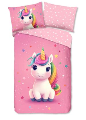 Good Morning dekbedovertrek Daya - Roze - 140 x 200 cm - 100% katoen