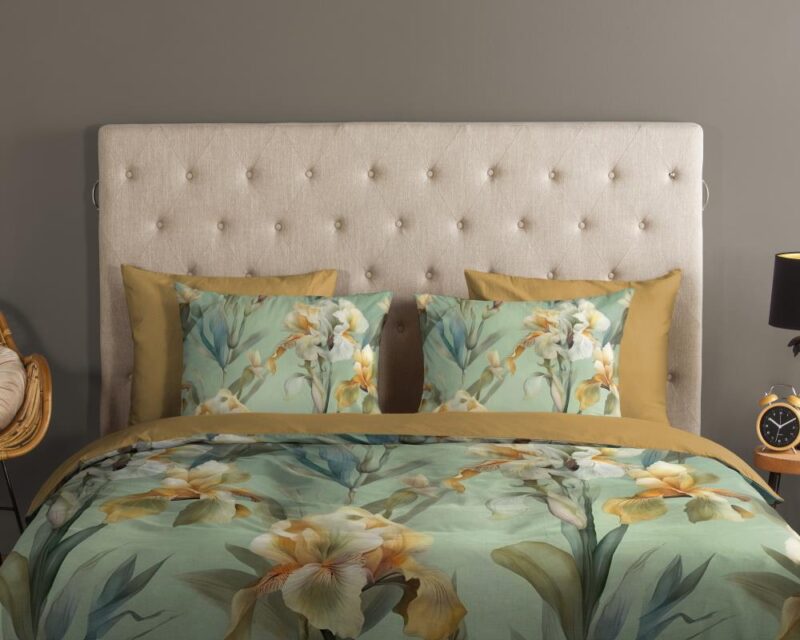 Beddengoed Iris 140 x 220 cm van Good Morning, Groen