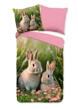 Pure dekbedovertrek Izzy - Groen - 135 x 200 cm - 100% Polyester