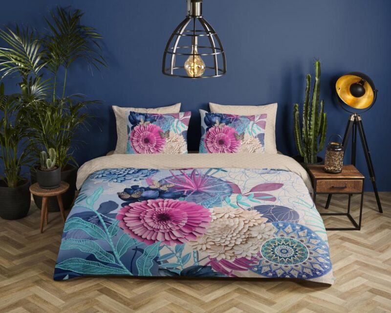 100% katoen dekbedset Nishell van HIP in 140 x 220 cm