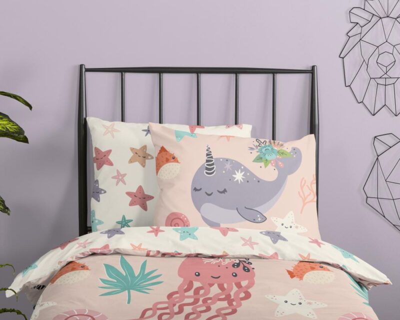 Beddengoed Loua 135 x 200 cm van Good Morning, Roze