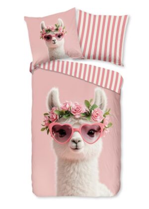 Pure dekbedovertrek Moni - Roze - 135 x 200 cm - 100% Polyester