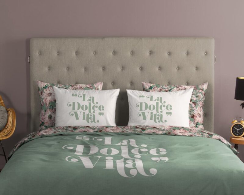 Beddengoed Vita 200 x 200 cm van Good Morning, Groen