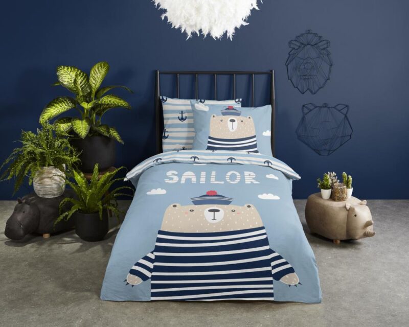100% katoen dekbedset Captain van Good Morning in 140 x 200 cm