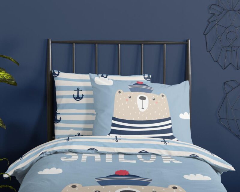 Beddengoed Captain 140 x 200 cm van Good Morning, Blauw