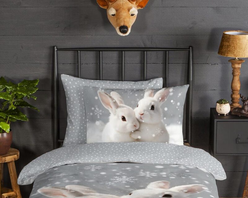 Beddengoed Coef 140 x 200 cm van Good Morning, Grijs