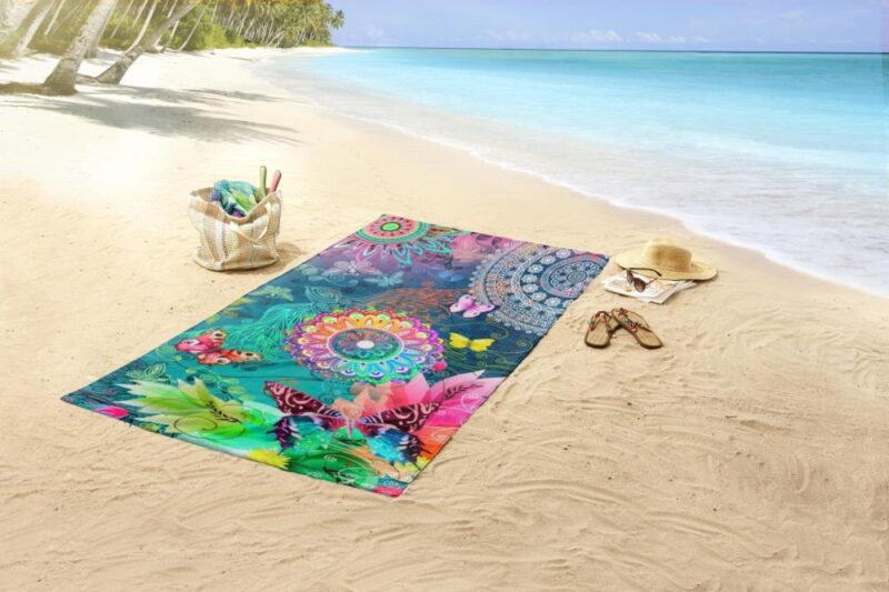 100% katoen strandhanddoek Parada van HIP in 100 x 180 cm