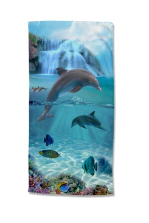 Good Morning strandlaken Will - Blauw - 75 x 150 cm - 100% Polyester